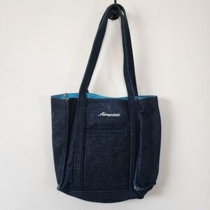 Aeropostale Y2K Vintage Small Denim Purse Clutch Tote Bag